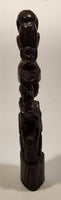 Malawi Tribal People 11" Hand Carved Wood African Sculpture