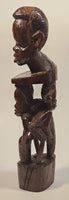 Malawi Tribal People 11" Hand Carved Wood African Sculpture