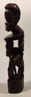 Malawi Tribal People 11" Hand Carved Wood African Sculpture