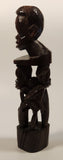 Malawi Tribal People 11" Hand Carved Wood African Sculpture