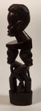 Malawi Tribal People 11" Hand Carved Wood African Sculpture