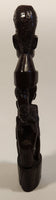 Malawi Tribal People 11" Hand Carved Wood African Sculpture