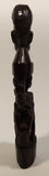 Malawi Tribal People 11" Hand Carved Wood African Sculpture