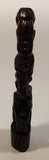 Malawi Tribal People 11" Hand Carved Wood African Sculpture