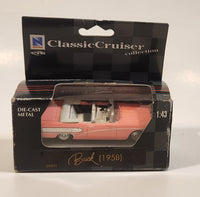 NewRay Classic Cruiser Collection 1958 Buick Century Convertible Pink 1/43 Scale Die Cast Toy Car Vehicle New in Box