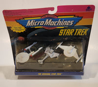 1992 Galoob Micro Machines 65825 The Original Star Trek U.S.S. Enterprise NCC-1701 Klingon Battlecruiser Romulan Bird of Prey Die Cast Toy Vehicles New in Package