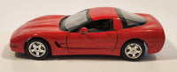 Burago 1997 Chevrolet Corvette Red 1/24 Scale Die Cast Toy Car Vehicle with Opening Doors and Hood