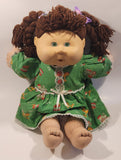 2005 O.A.A. Play By Play CPK Cabbage Patch Kids Green Dress Brown Hair 14" Toy Doll