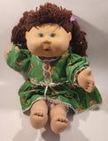 2005 O.A.A. Play By Play CPK Cabbage Patch Kids Green Dress Brown Hair 14" Toy Doll