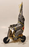 Elephant Riding Bike Wind Up Tin Toy (Missing Ball)