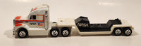 1990 Buddy L NASA Peterbilt Semi Tractor and Trailer Pressed Steel Toy Car Vehicle