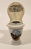 Loffingen Schw Germany Ceramic Toilet Shaped Pipe Ash Tray