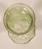 Antique Uranium Glass Ruffled 8 1/4" Tall Flower Vase