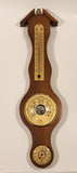 Vintage Fisher Wooden Barometer Weather Station