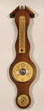 Vintage Fisher Wooden Barometer Weather Station