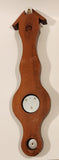 Vintage Fisher Wooden Barometer Weather Station