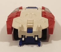 1985 McDonald's Tomy Japan Gobot Commandrons Solardyn Red Blue White Transformer Toy Vehicle