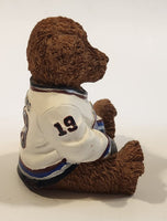 Elby Gifts NHL Power Play Captain Series Vancouver Canucks #19 Markus Naslund 3" Tall Resin Teddy Bear Figurine