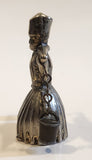 Vintage Milk Maid Carrying Pails 2 5/8" Tall Metal Figure