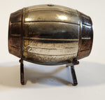 Vintage Miniature Dollhouse Sized 2" Long Metal Beer Keg Barrel