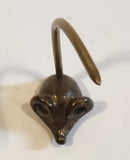 Vintage Brass Mouse Ring Holder Receipt Holder