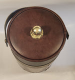 Vintage Mid Century Brown 12 1/2" Tall Copper Ice Bucket Pail with Lid and Handle