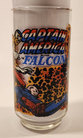 Vintage 1977 7-Eleven Marvel Comics Group Captain America And The Falcon 5 3/4" Tall Glass Cup