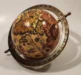 Old World Globe in Brass Metal Holder