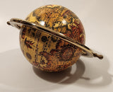 Old World Globe in Brass Metal Holder