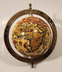 Old World Globe in Brass Metal Holder