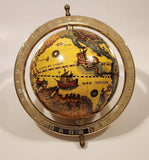 Old World Globe in Brass Metal Holder