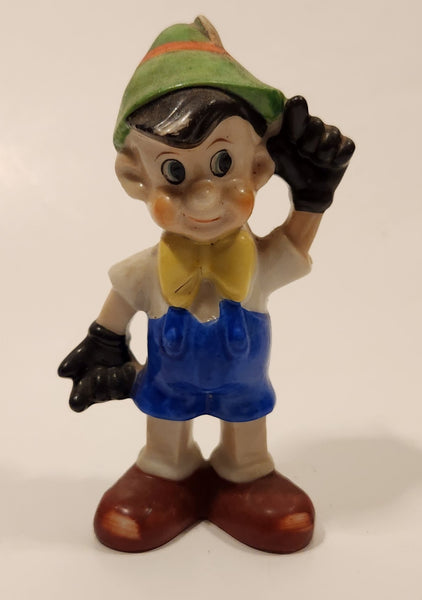 Vintage Disney Pinocchio 4 3/4" Tall Hand Painted Porcelain Figurine Made in Japan