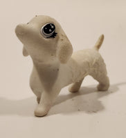 Crayola Scribble Scrubbie 3" Long White Weiner Dog Toy Figure
