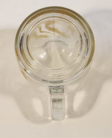 Vintage 1970s Libbey Golden Wheat Clear Glass Coffee Mug Cup
