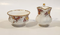 Royal Albert Bone China Lenora Sugar Bowl and Creamer Jug Made in England