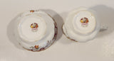 Royal Albert Bone China Lenora Sugar Bowl and Creamer Jug Made in England