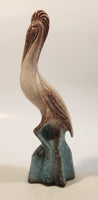 Crowned Crane Bird 10" Tall Ceramic Figurine