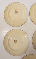 Alfred Meakin England Ryanham Marquis Shape Marigold 6 1/2" Side Plates Set of 5