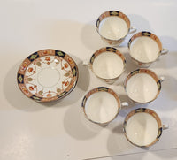 Duchess China Jewel Tea Cup and Saucer Set of 6 Made in England