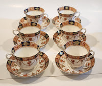 Duchess China Jewel Tea Cup and Saucer Set of 6 Made in England