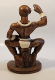 Treasure Craft Hawaiian Beach Drummer 10 1/2" Tall Ceramic Statue Figurine