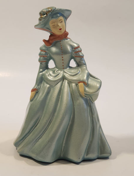 Rare Vintage MCM Devonware Victorian Woman 5 3/4" Chalkware Figurine