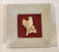 Vintage Devonware Genuine Hand Painted Song Bird 9 3/4" x 9 3/4" Chalkware Wall Hanging Made in Canada