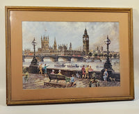 Big Ben and Houses of Parliament Art Painting Print By Henry Moss