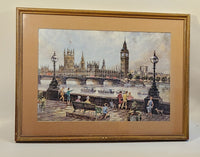 Big Ben and Houses of Parliament Art Painting Print By Henry Moss