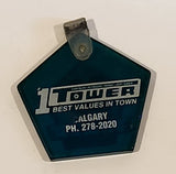 1971 - 1996 Tower Chrysler Plymouth 25th Anniversary Key Chain Pendant Calgary AB