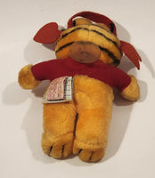1978, 1981 Dakin Paws Garfield 'Love Struck!' 8 1/2" Tall Toy Plush Stuffed Character with Suction Cup Hanging