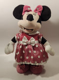 The Disney Store Minnie Mouse Animated Dancing Singing Moving 13" Tall Toy Plush Stuffed Character