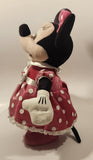 The Disney Store Minnie Mouse Animated Dancing Singing Moving 13" Tall Toy Plush Stuffed Character