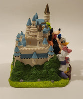 2001 Disney Disneyland Characters in Front of Castle 7 1/2" Tall PVC Coin Bank